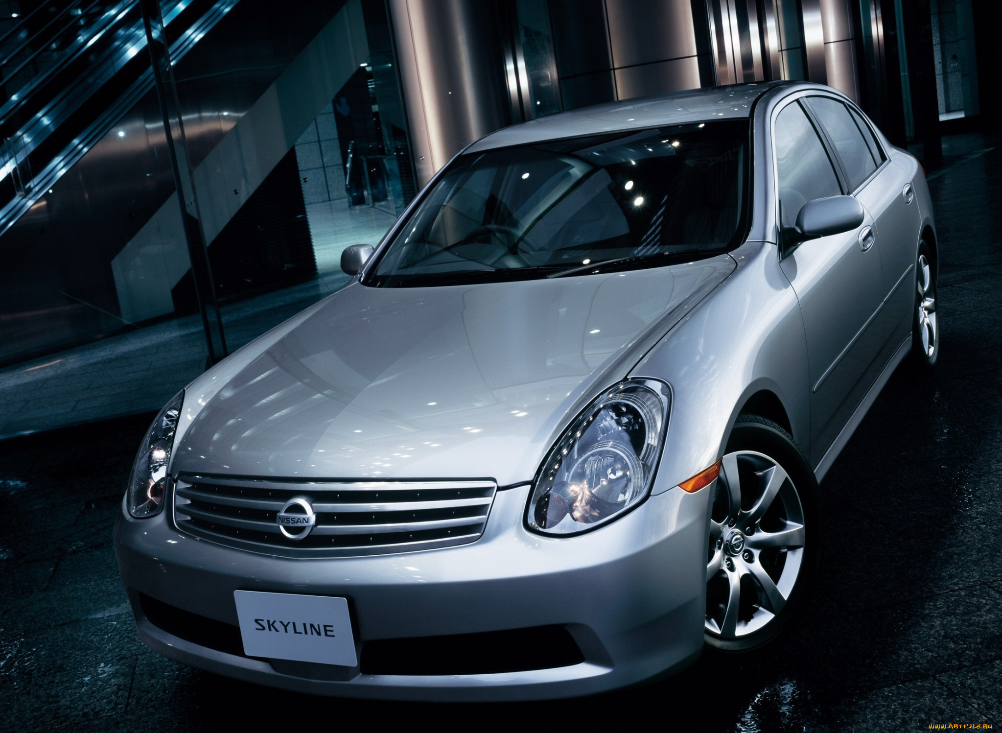 автомобили, nissan, datsun, светлый, здание, скайлайн, ниссан