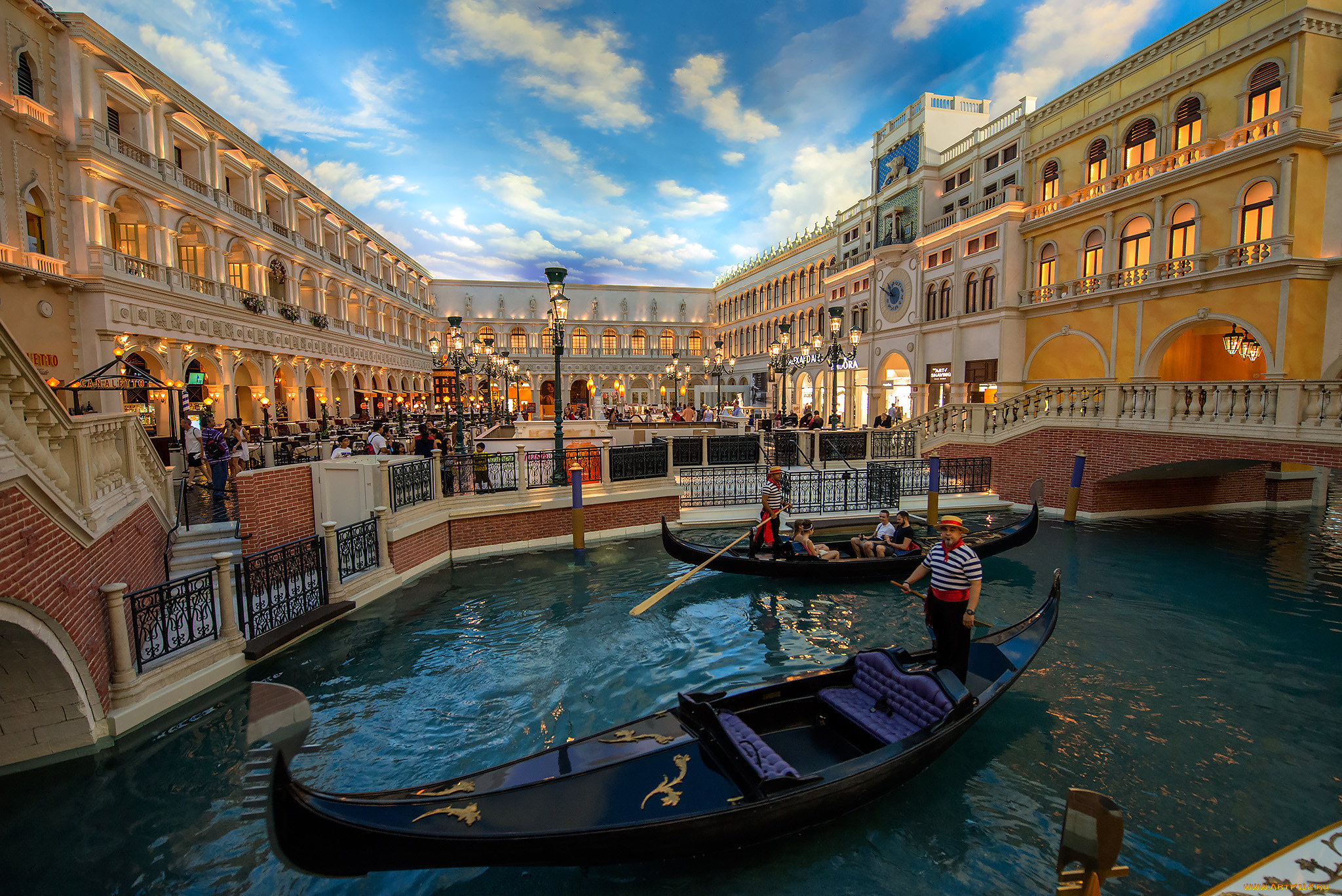 grand, canal, shoppes, , the, venetian, , las, vegas, города, лас-вегас, , сша, простор