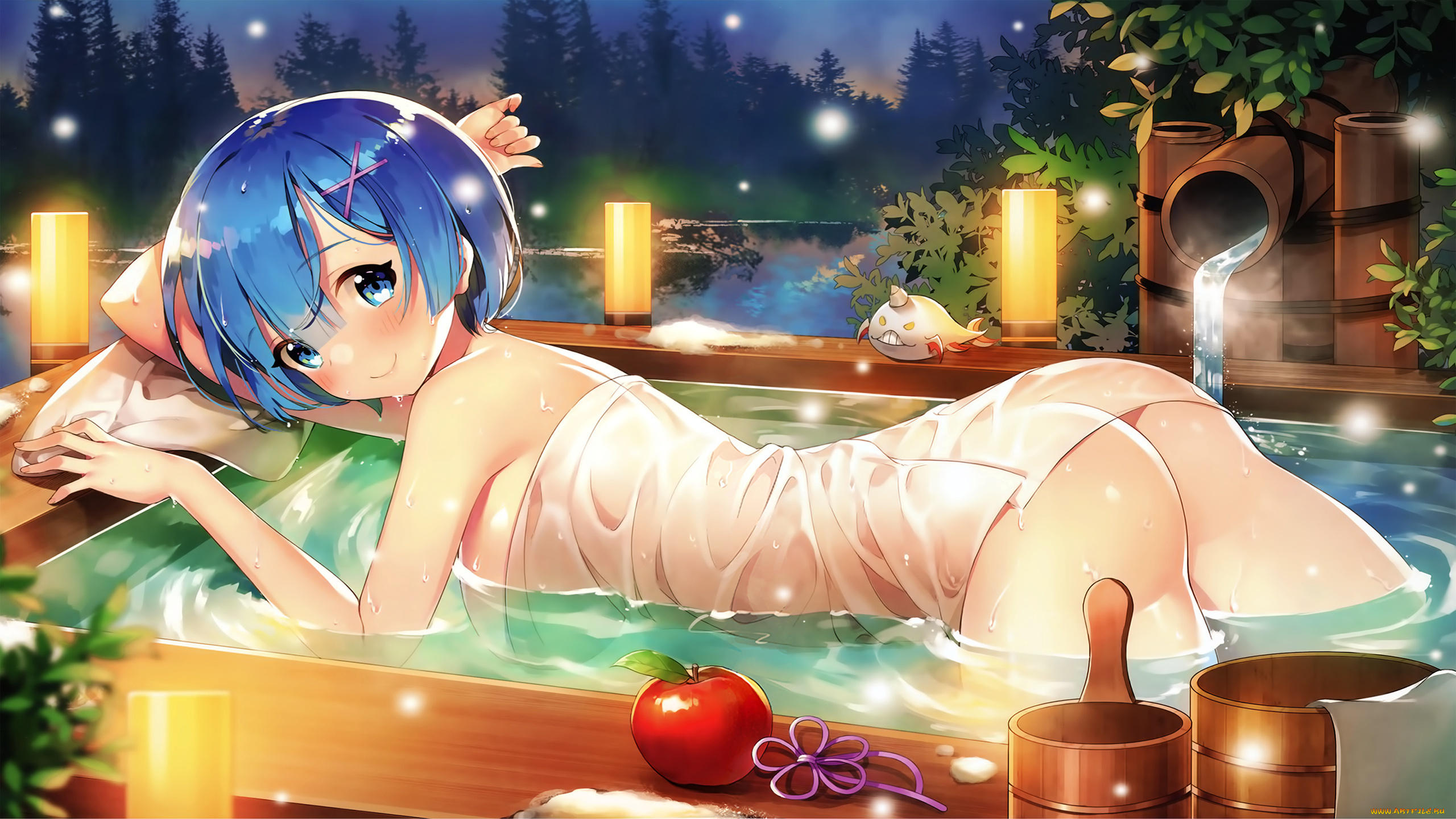 аниме, re, , zero, kara, hajimeru, isekai, seikatsu, девушка, взгляд, фон