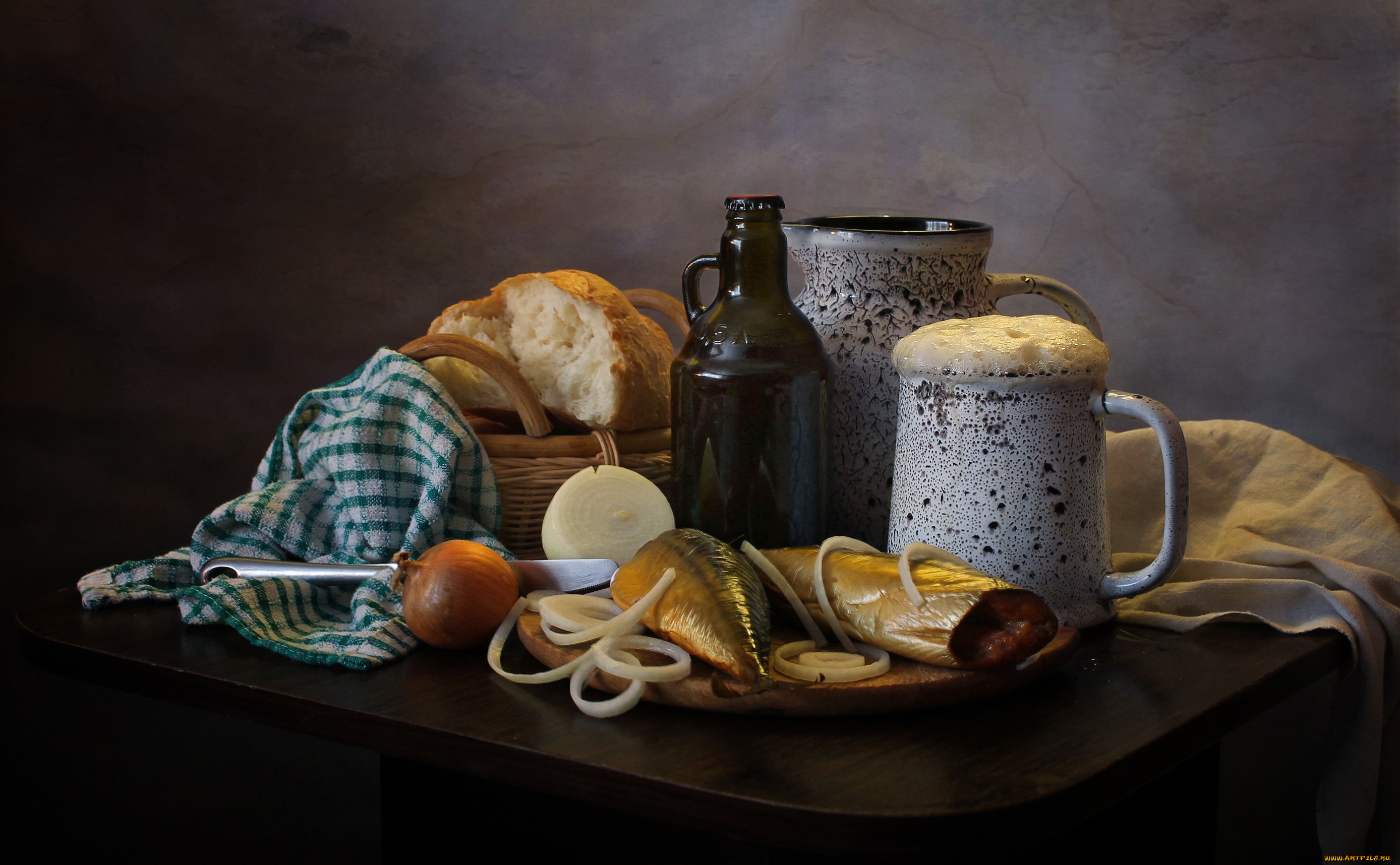 еда, натюрморт, пиво, март, рыба, скумбрия, весна