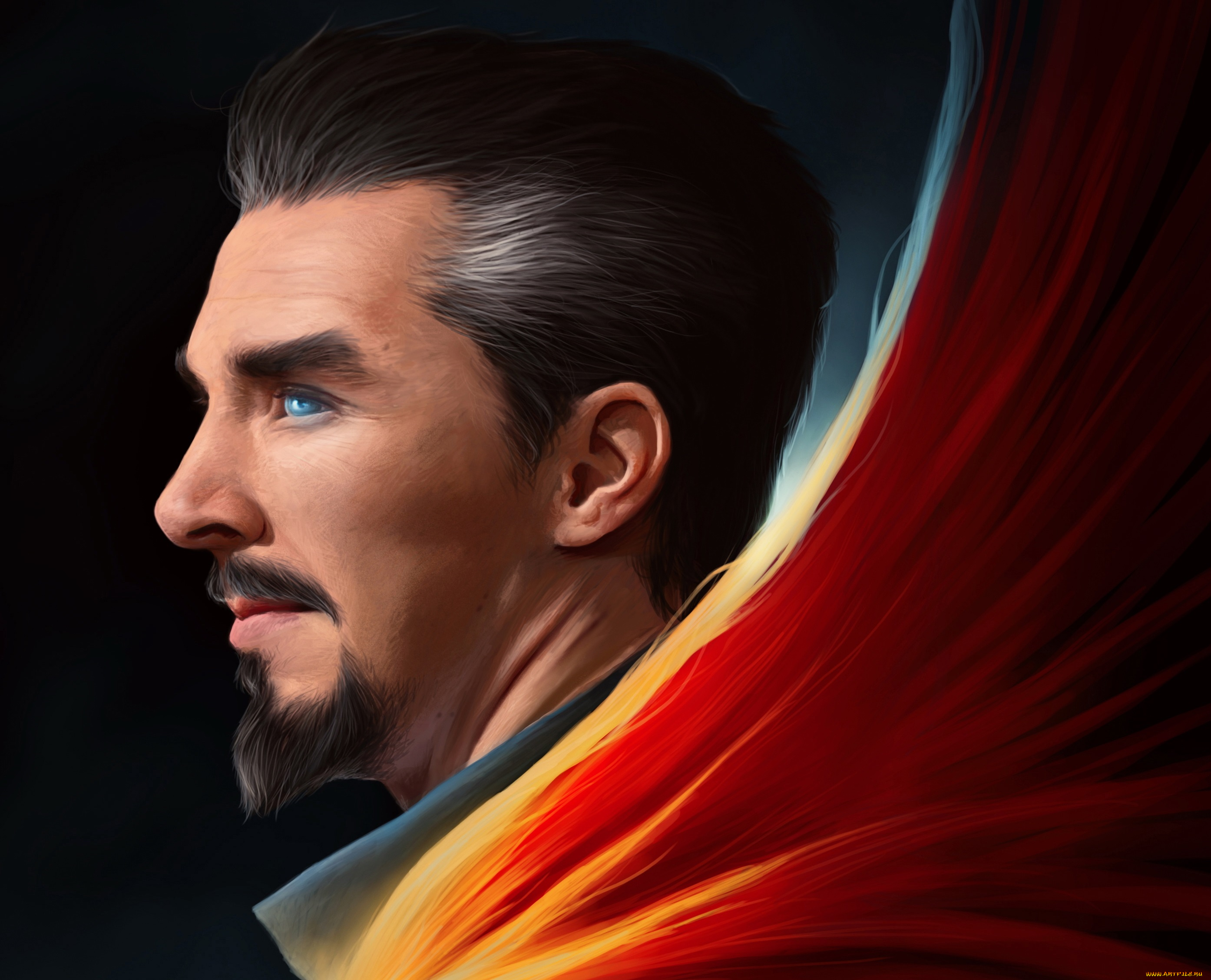 рисованное, кино, рисунок, бенедикт, камбербэтч, доктор, стрэндж, арт, benedict, cumberbatch, doctor, strange