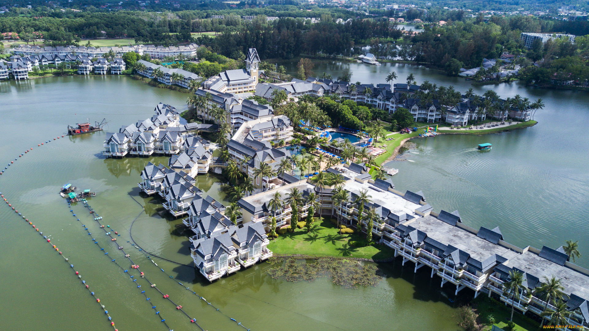 города, -, панорамы, простор