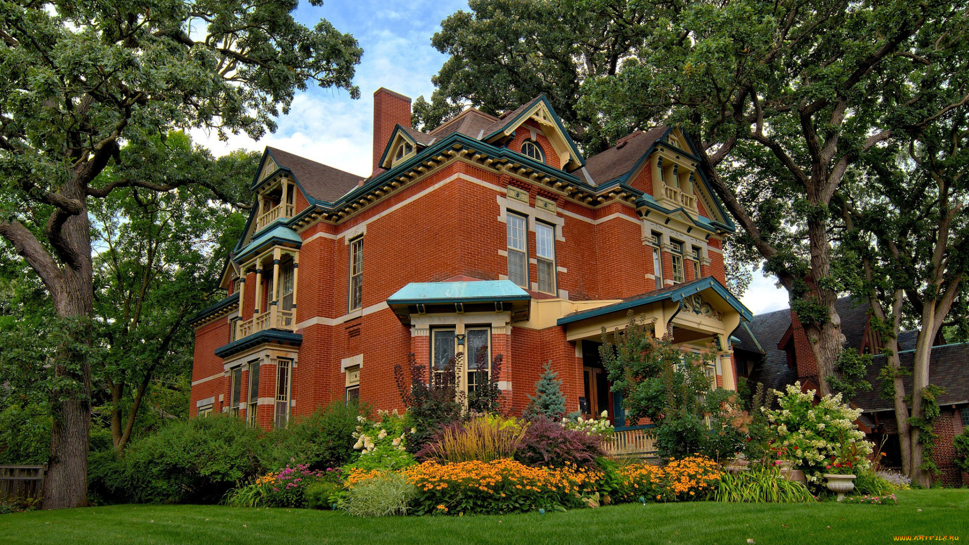 города, -, здания, , дома, простор