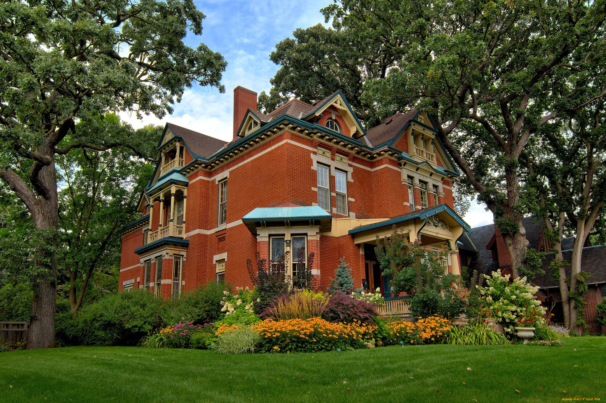 города, -, здания, , дома, простор