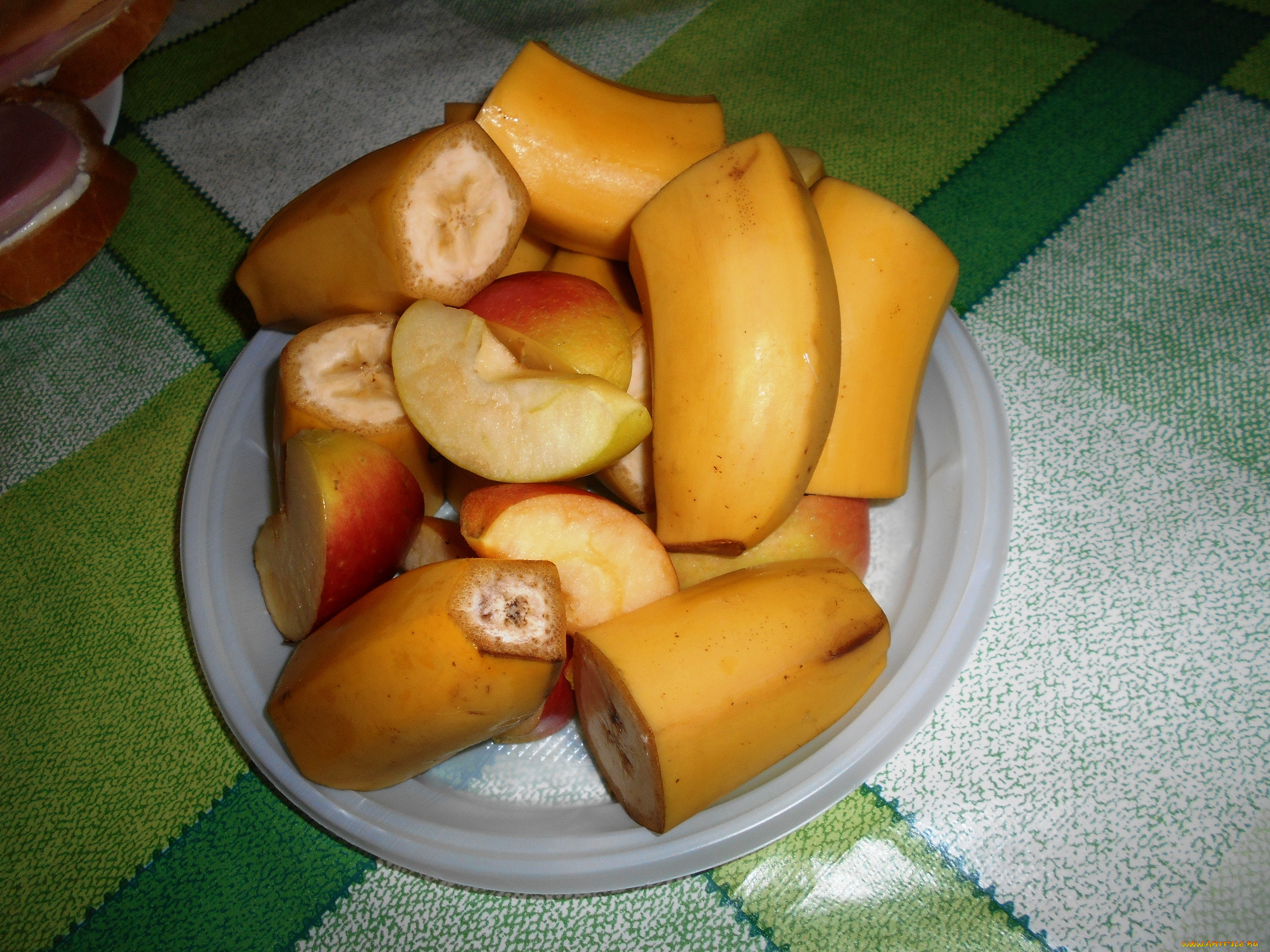 еда, бананы, яблоки