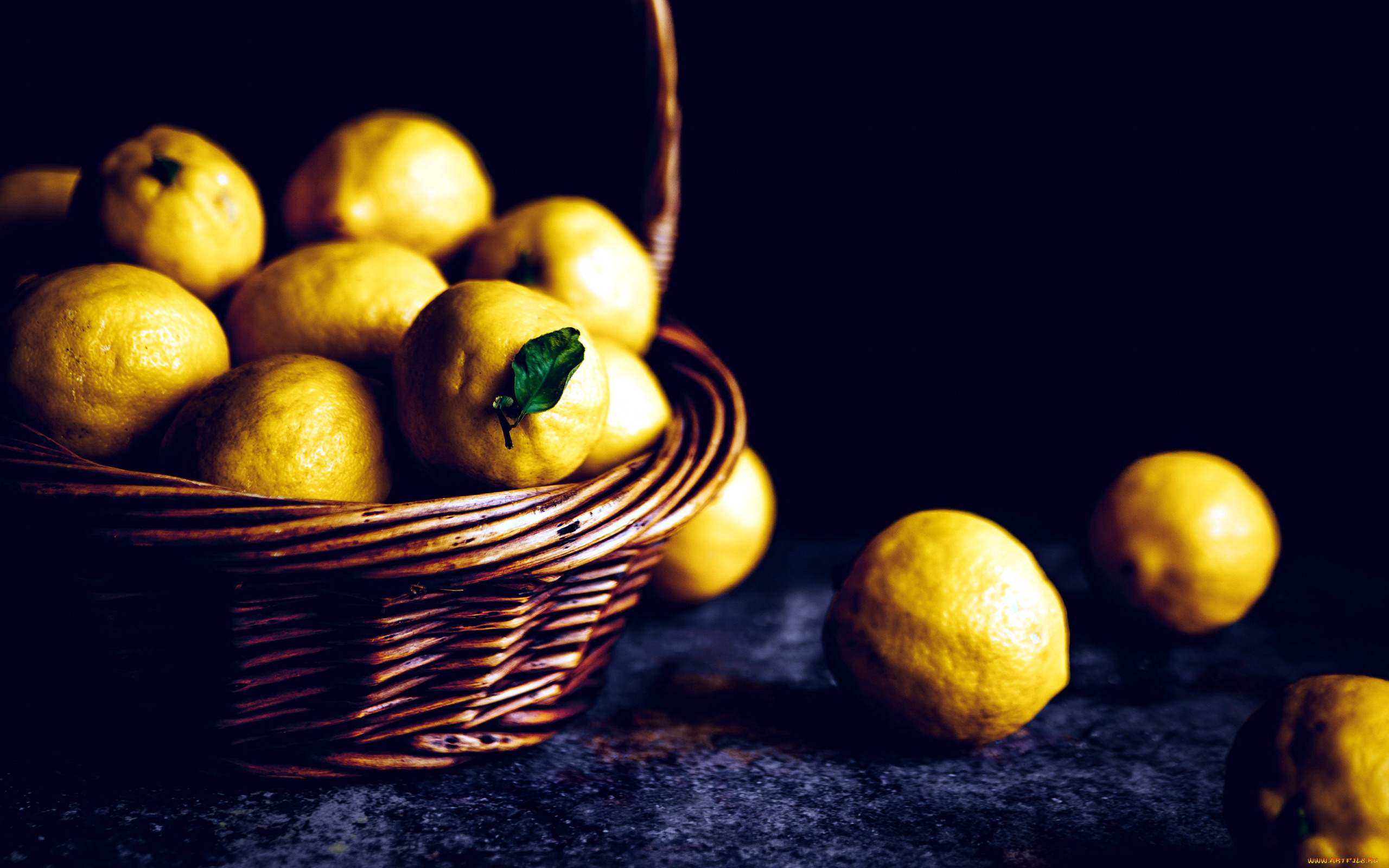 еда, цитрусы, лимоны