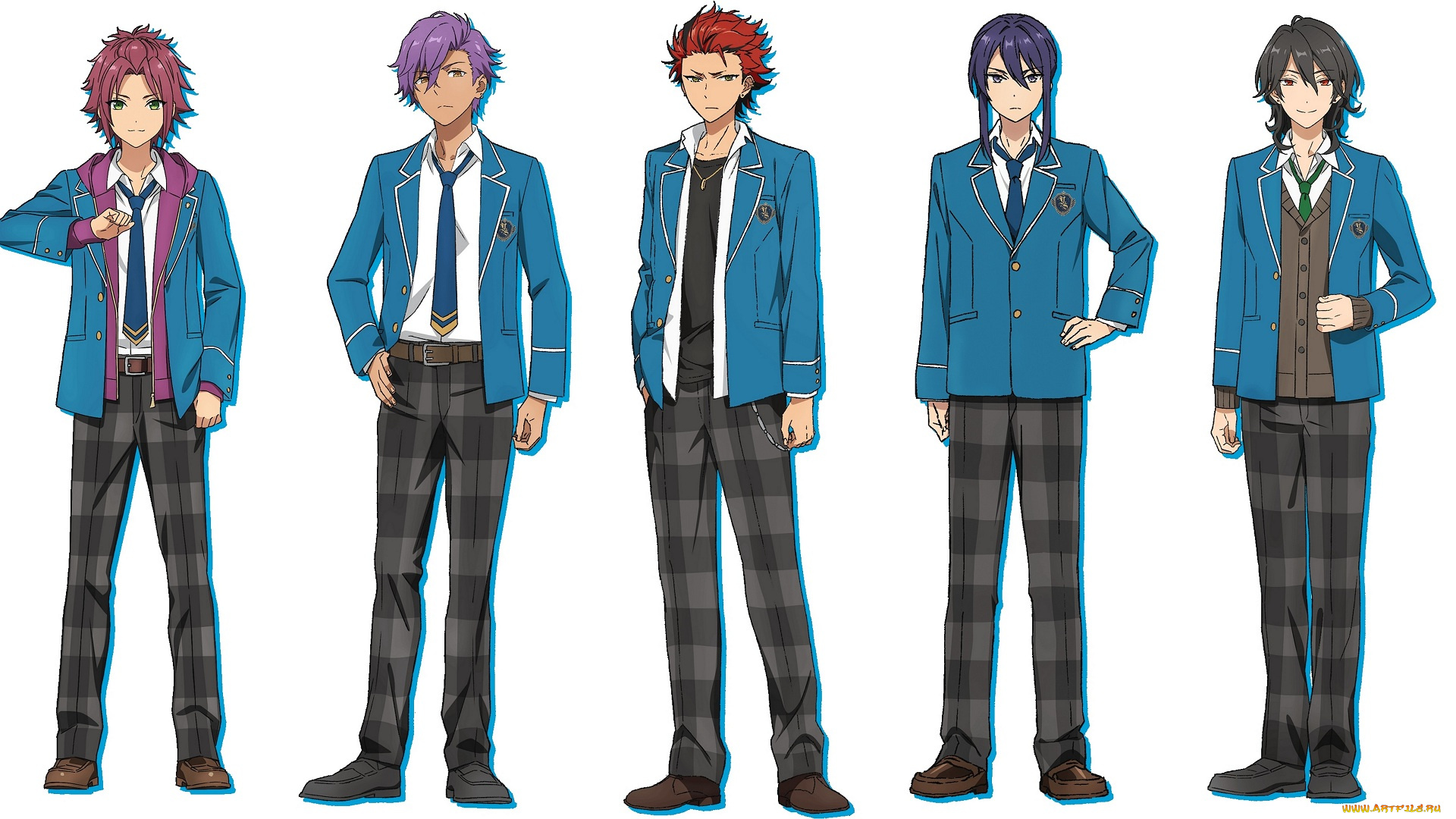 аниме, ensemble, stars, ансамбль, звёзд