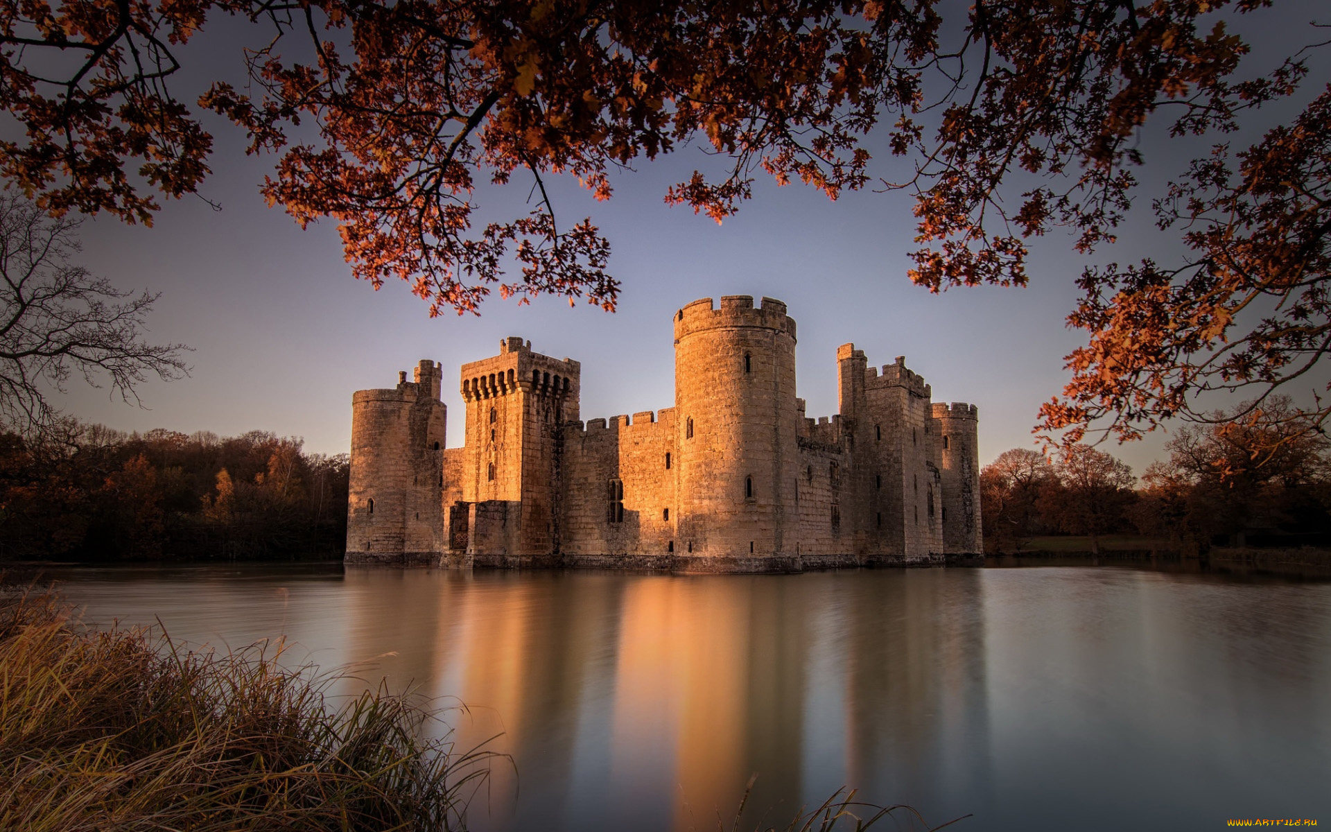 bodiam, castle, города, замок, бодиам, , англия, bodiam, castle