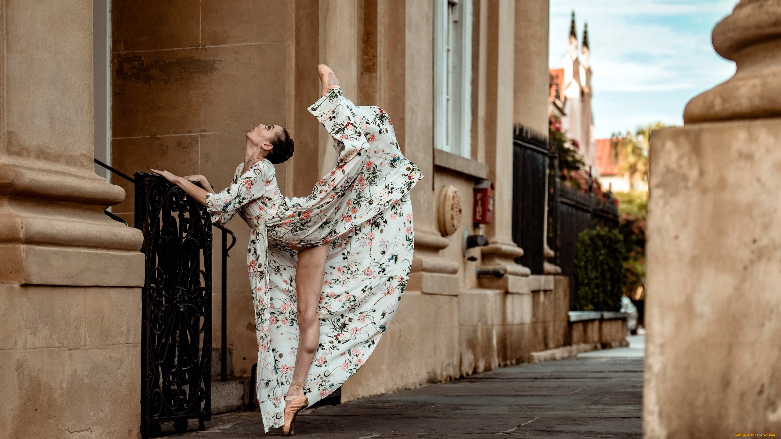 девушки, -, брюнетки, , шатенки, платье, поза, брюнетка, пуанты, балерина