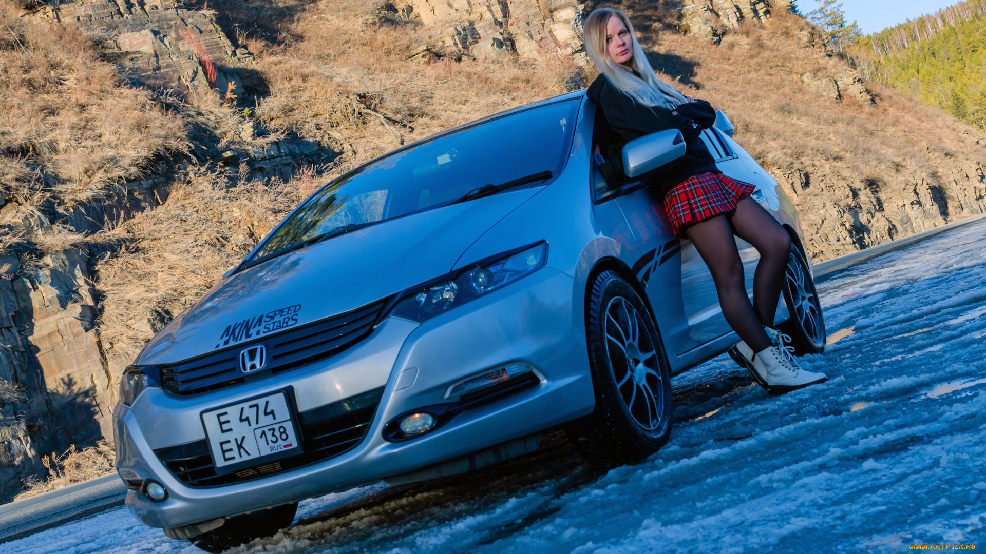 автомобили, -авто, с, девушками, honda, insight