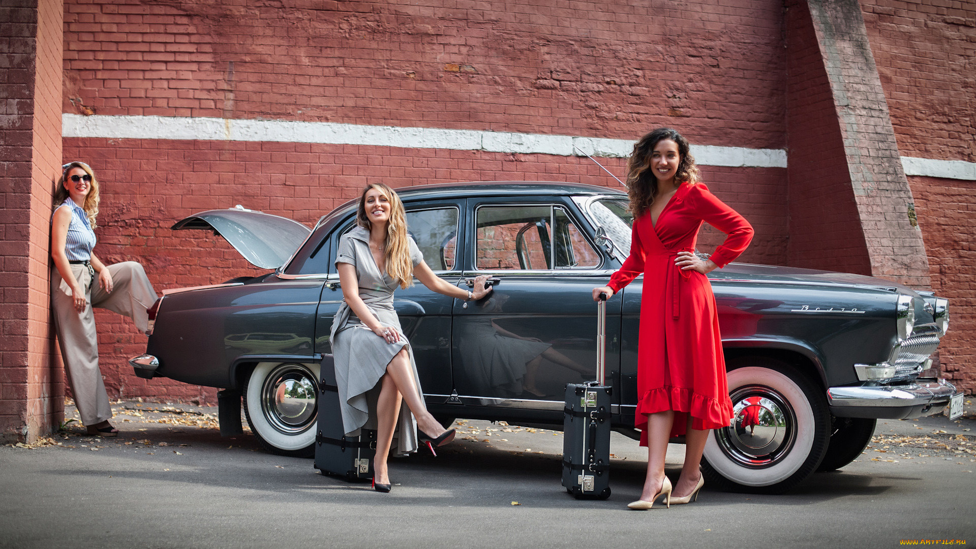 автомобили, -авто, с, девушками, красотки