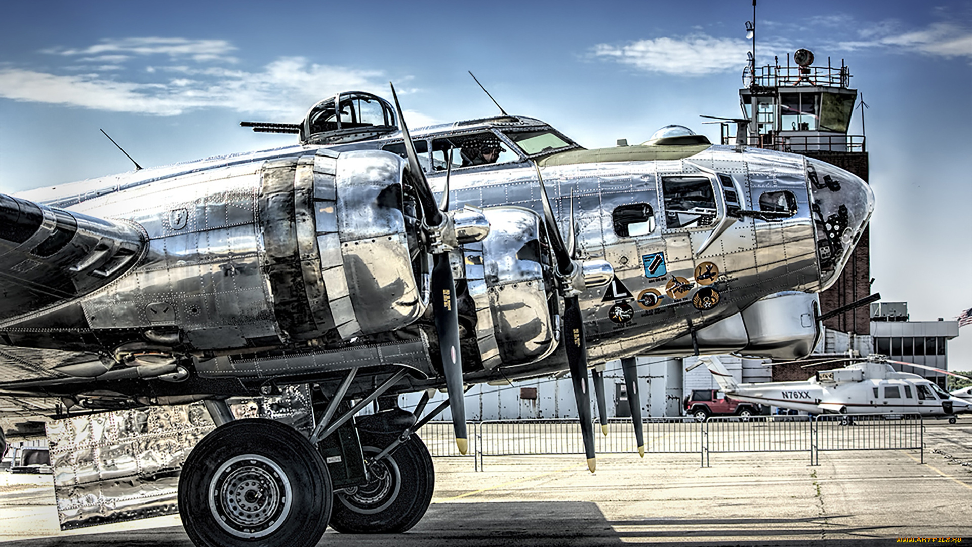 боевые, самолёты, авиация, серебристый, стоянка, бомбардировщик