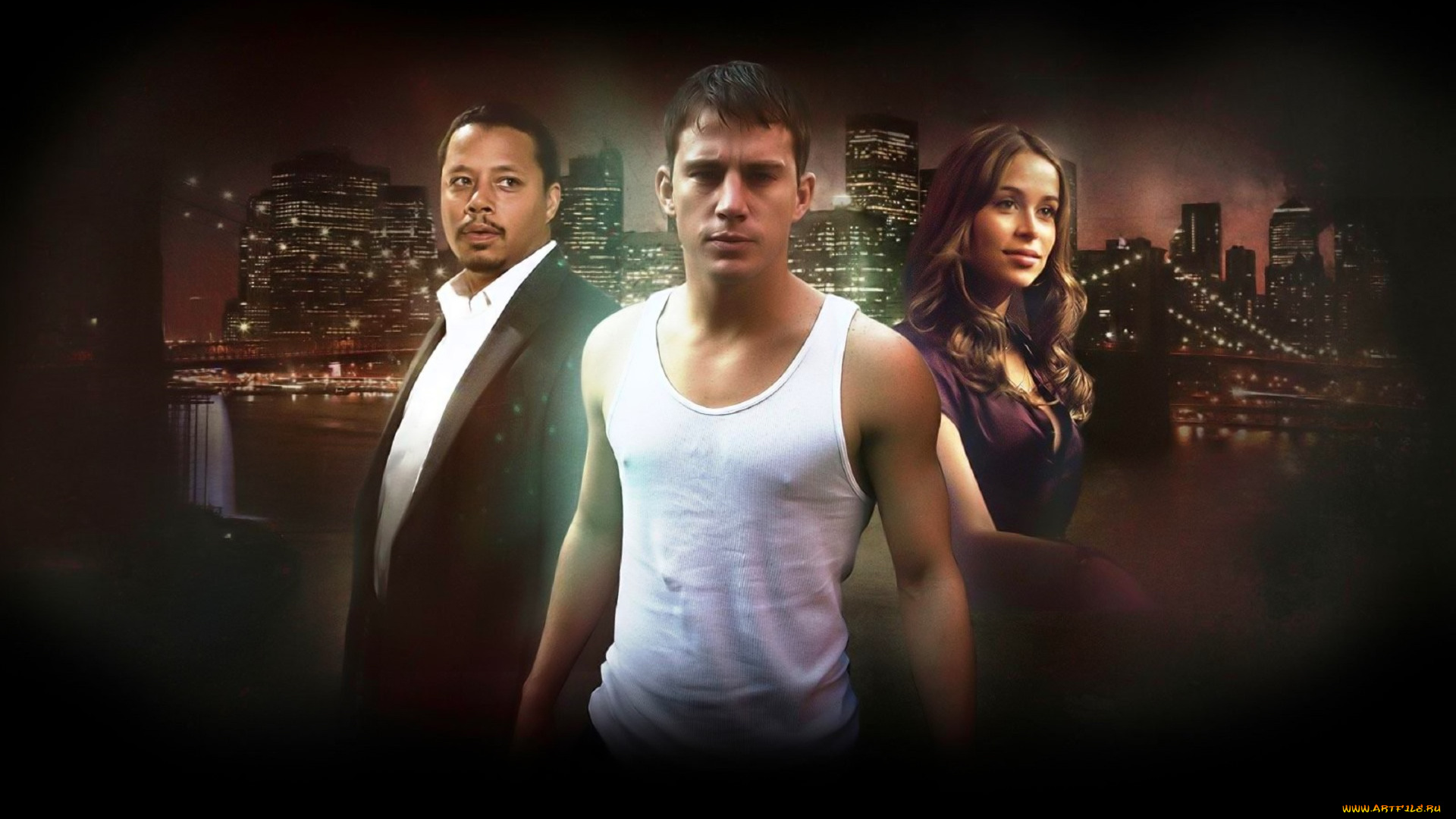 кино, фильмы, fighting, персонажи, город, огни, монстр, река