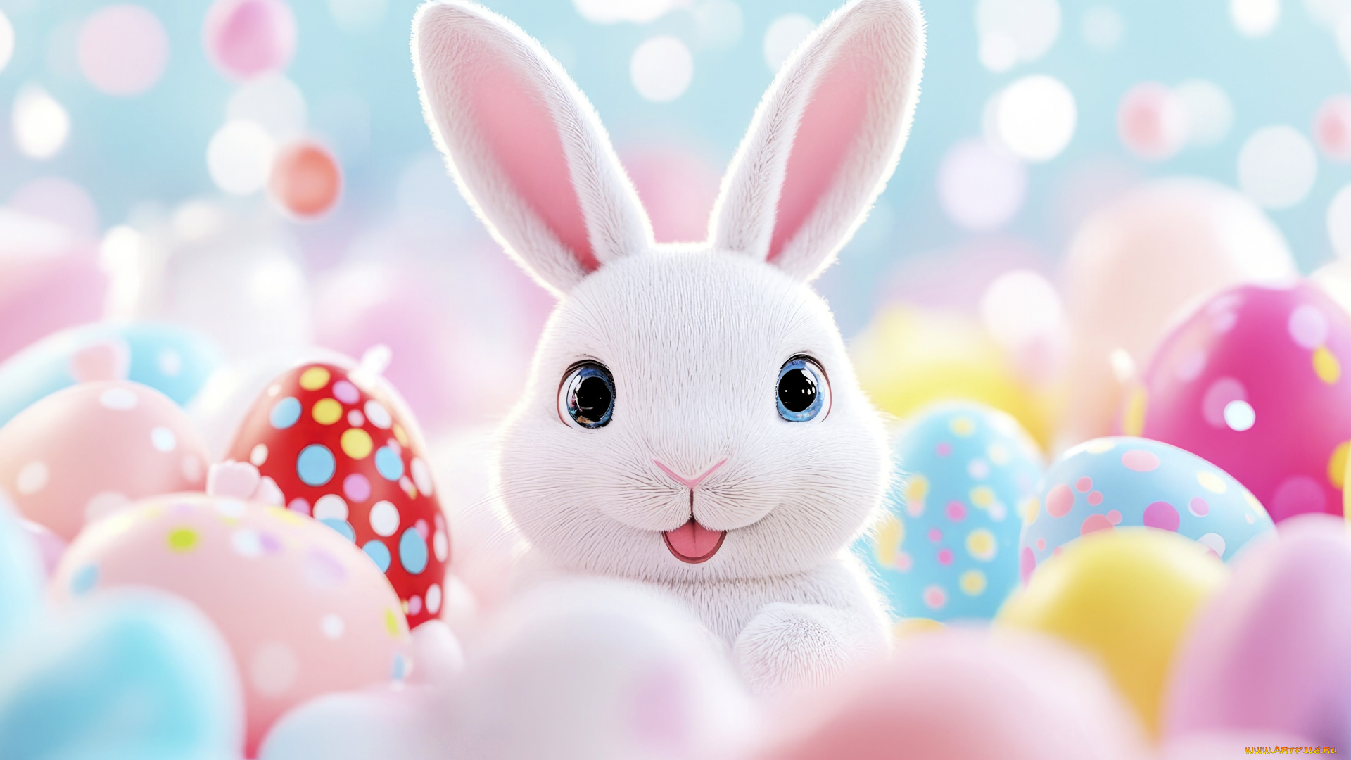 праздничные, пасха, яйца, кролик