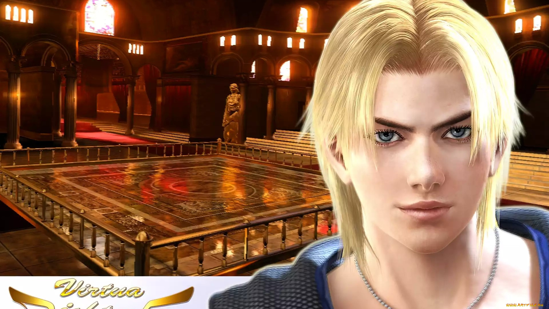 видео, игры, virtua, fighter, 5, парень, лицо, зал, окна, площадка