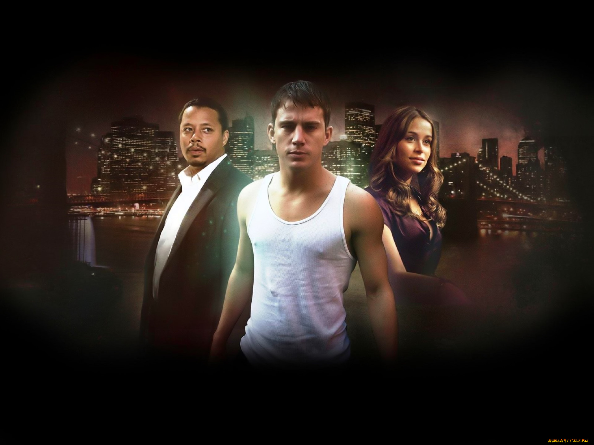 кино, фильмы, fighting, персонажи, город, огни, монстр, река