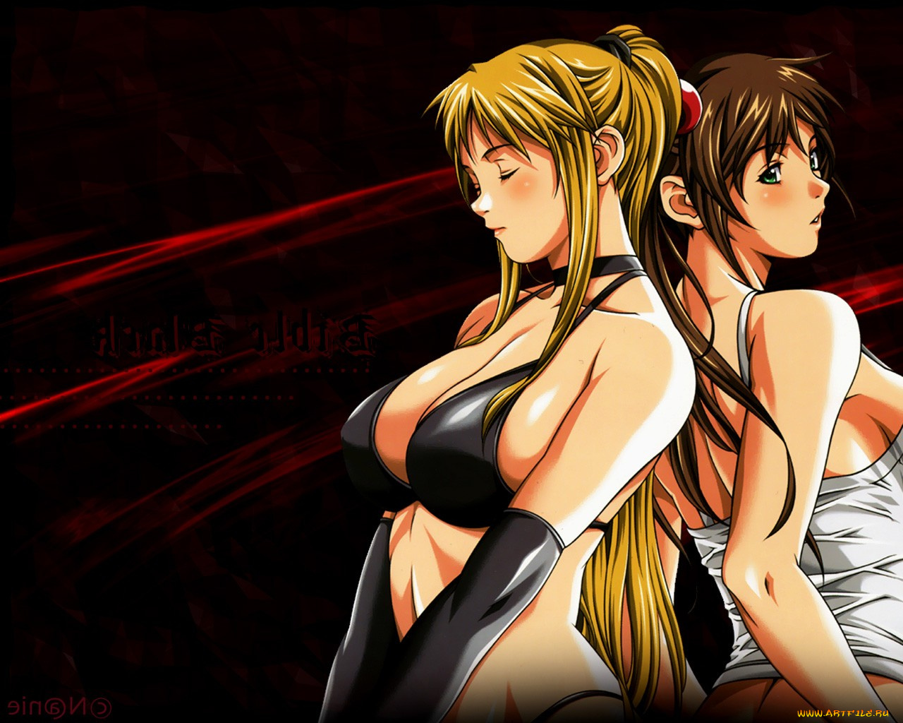 аниме, bible, black