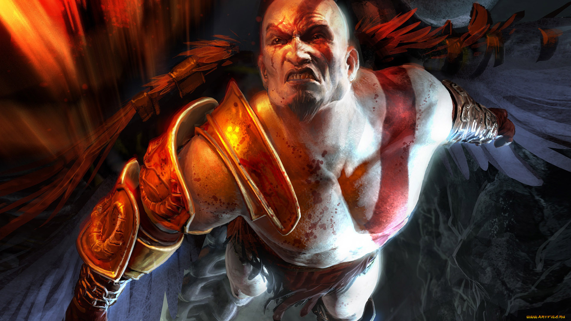 видео, игры, god, of, war, iii