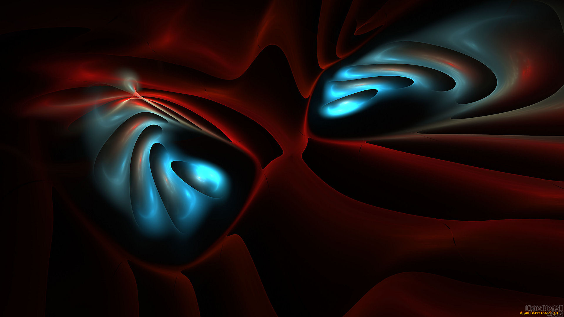 3д, графика, fractal, фракталы, узор, цвета, фон