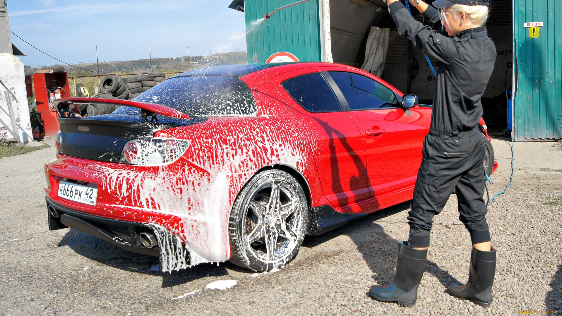 автомобили, авто, девушками