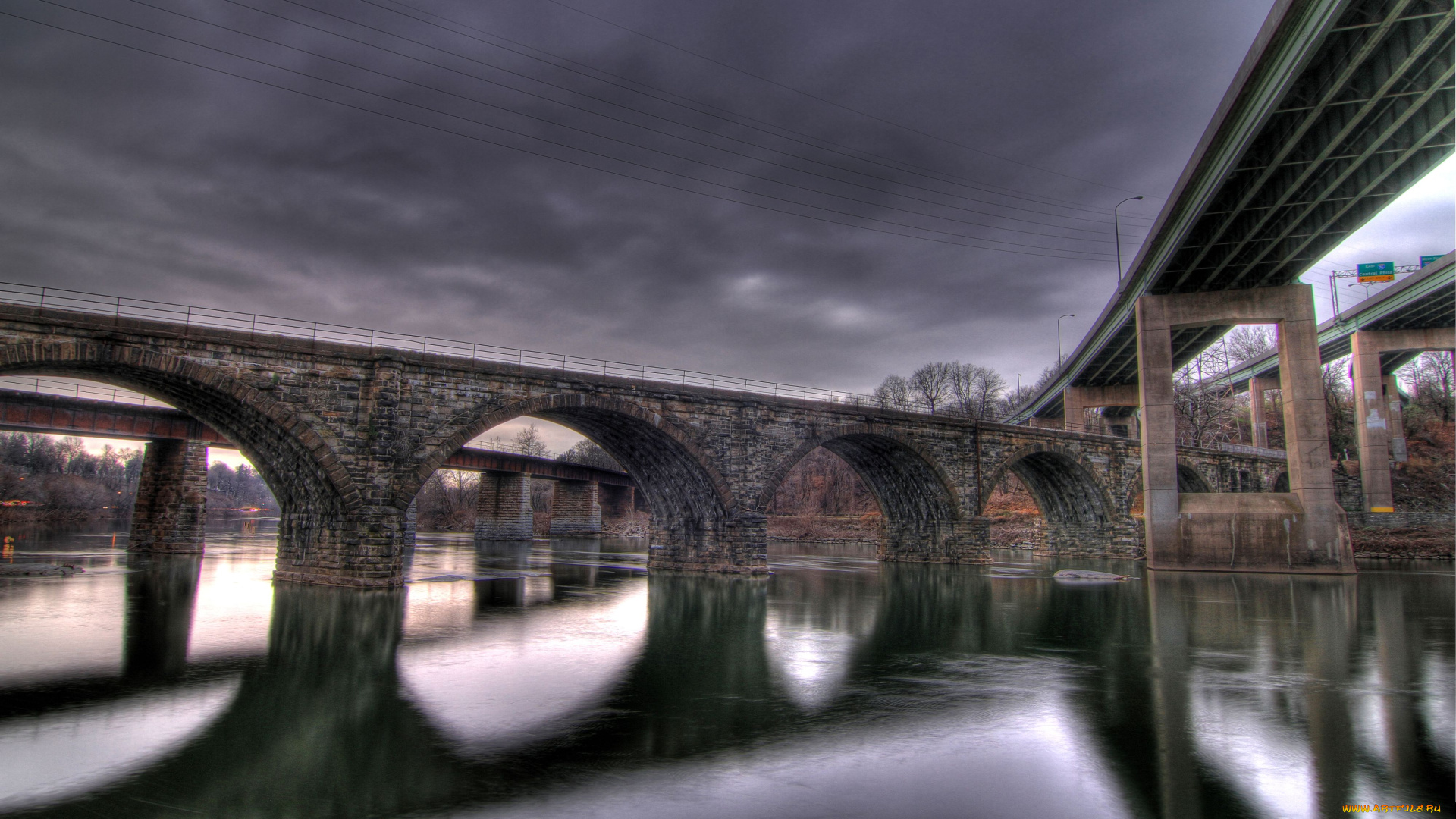 города, мосты, pennsylvania