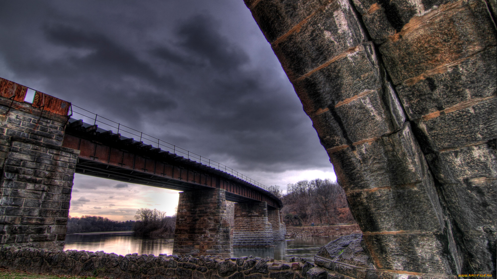 города, мосты, schuylkill, river