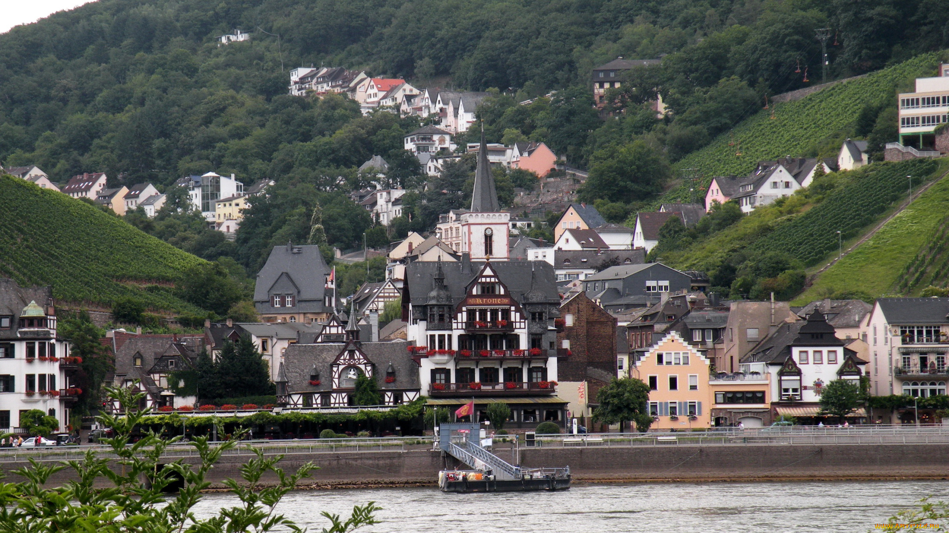 города, панорамы, германия, mittelburg