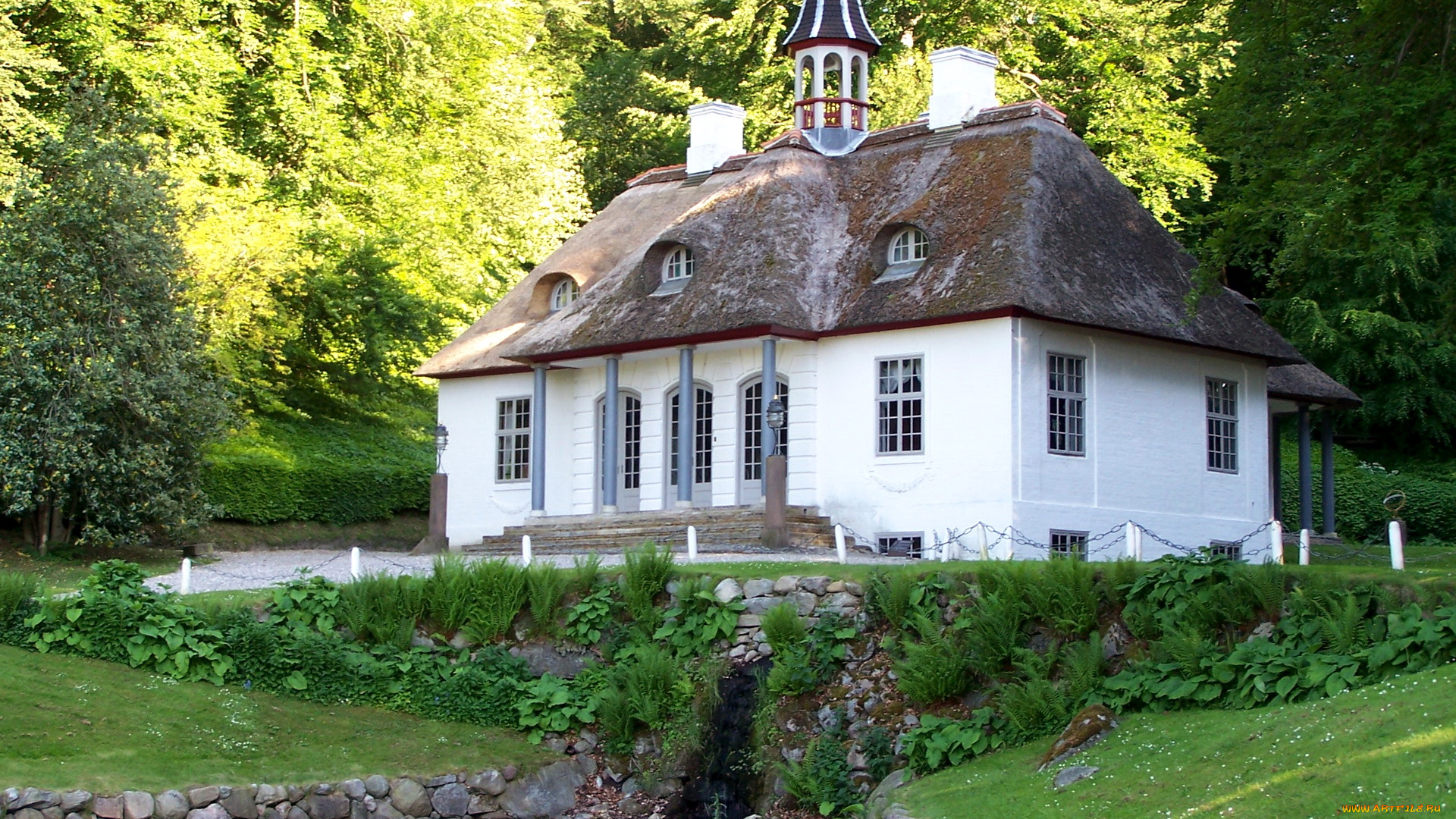 города, здания, дома, дания, liselund