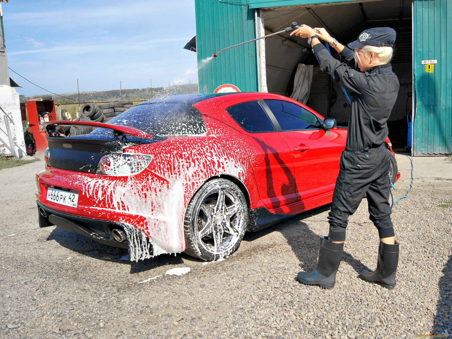 автомобили, авто, девушками