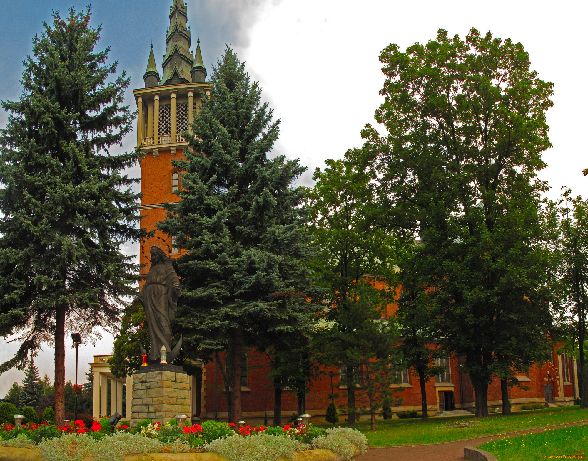 города, католические, соборы, костелы, аббатства, польша, тшебиня