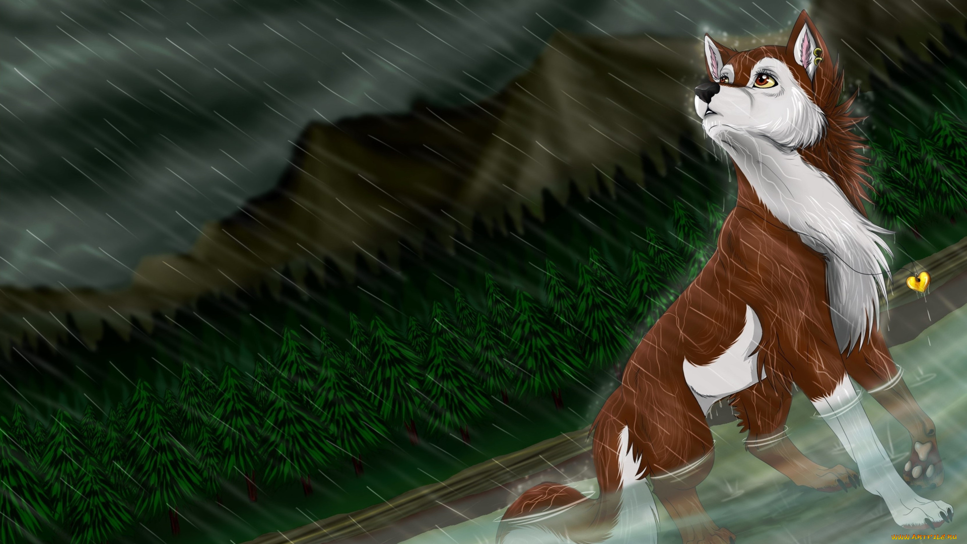 рисованные, животные, собаки, собака