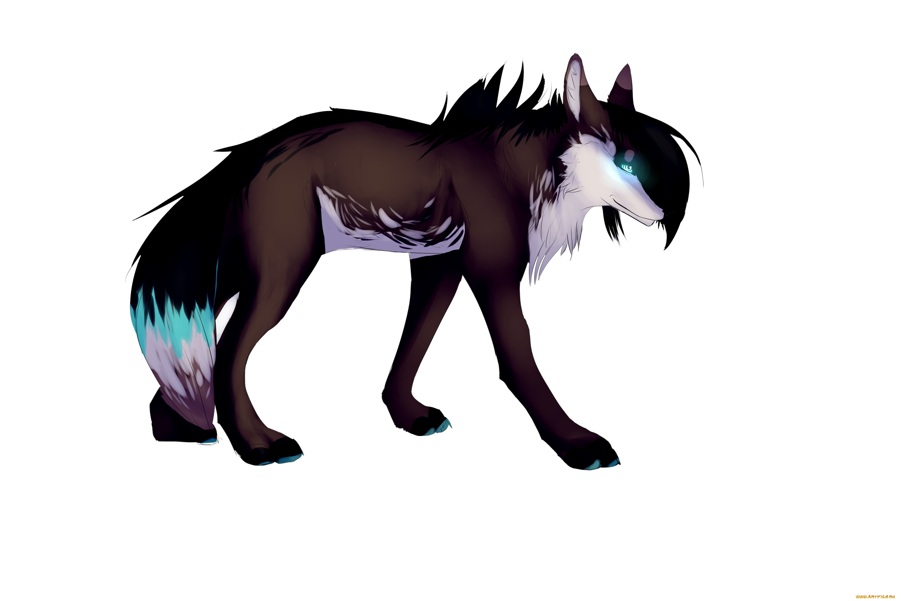 рисованные, животные, сказочные, мифические, лиса