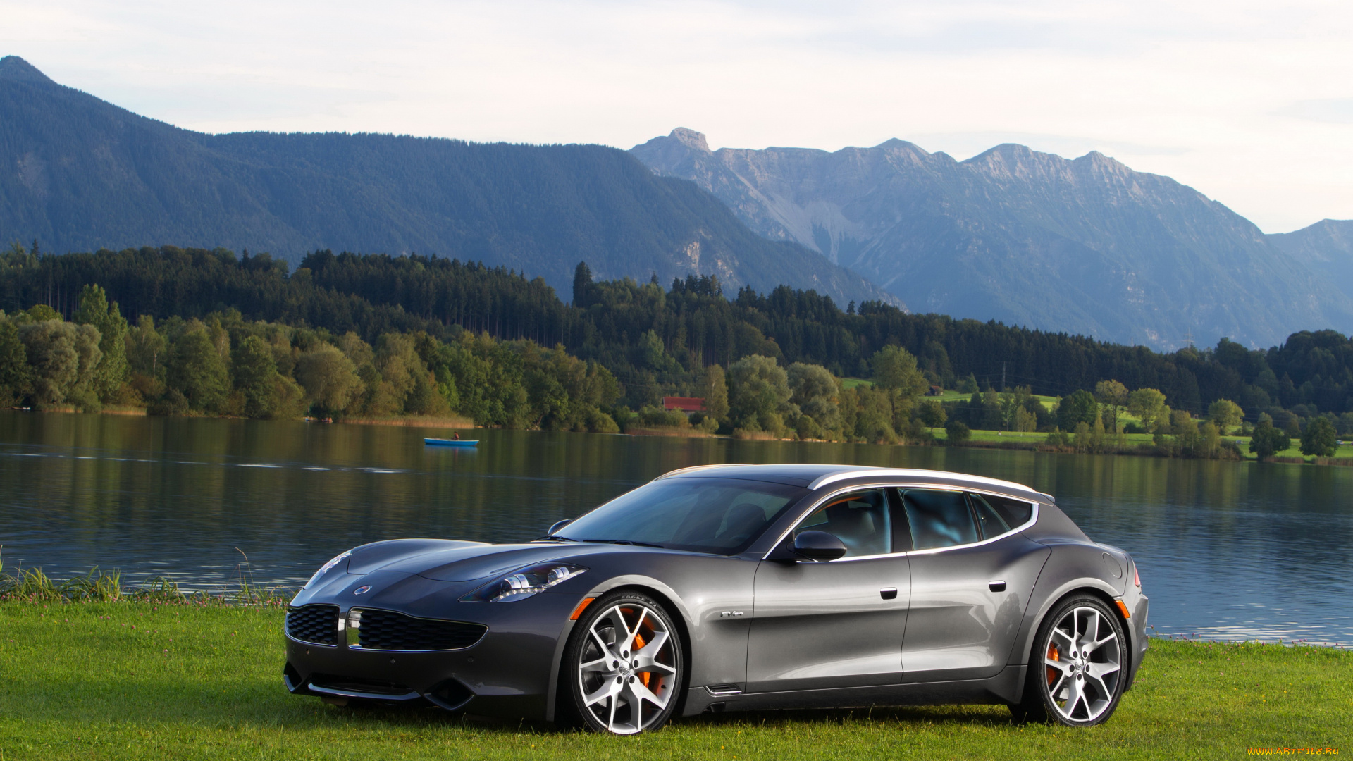 2011, fisker, surf, автомобили, fisker, река, серый, surf, побережье