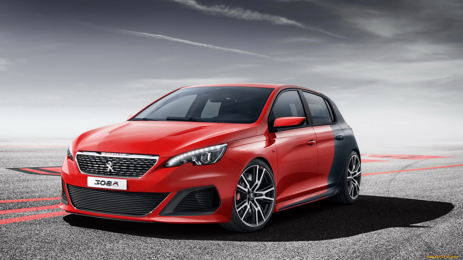 2013, peugeot, 308, r, автомобили, peugeot, тюнинг, красный