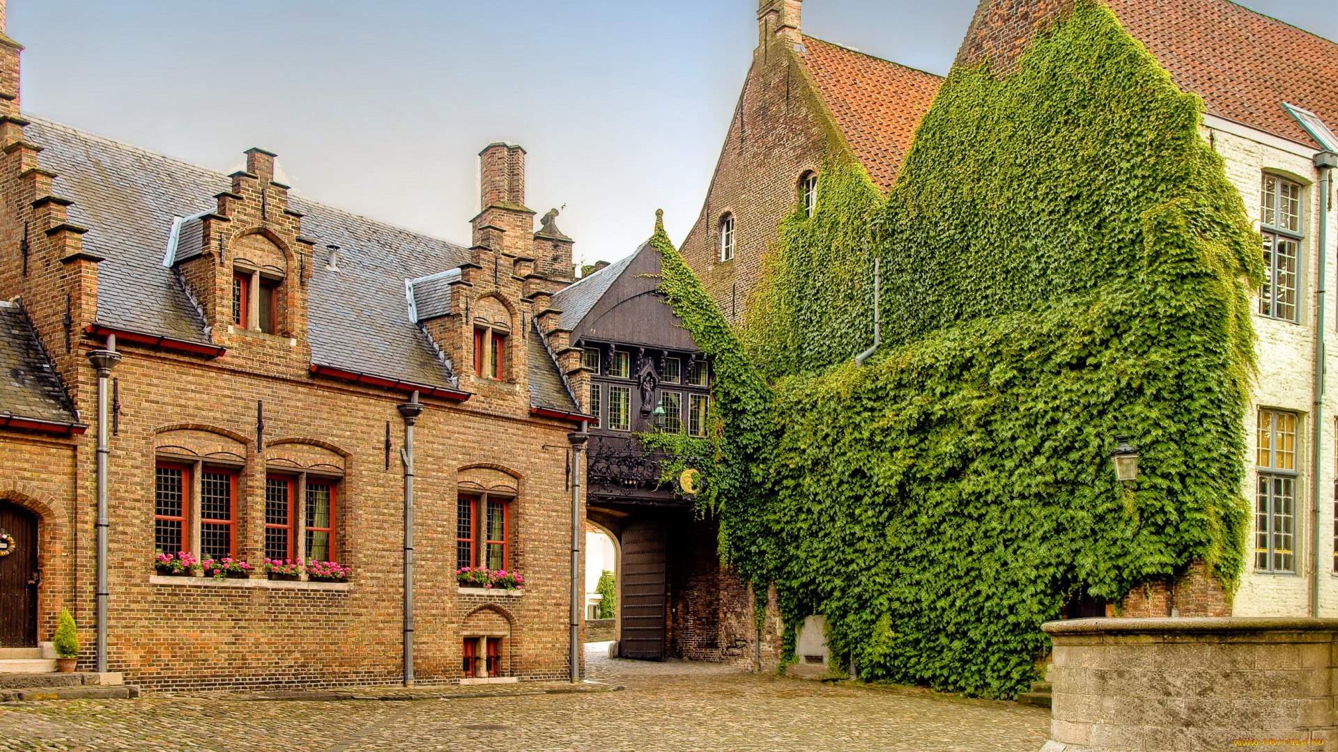 города, брюгге, , бельгия, фонтан, брюгге, музей, дом, belgium, bruges, museum, gruuthuse