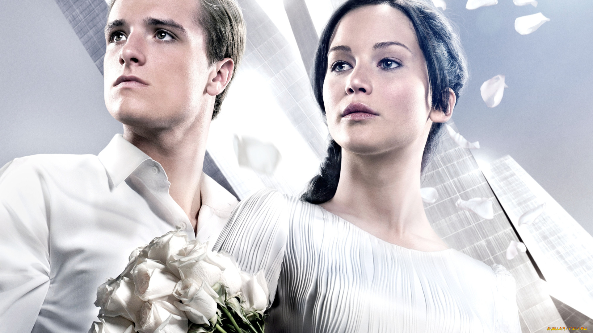 кино, фильмы, the, hunger, games, голодные, игры, catching, fire, josh, hutcherson, актер, the, hunger, games, китнисс, эвердин, дженнифер, лоуренс, розы, парень, katniss, everdeen, девушка, пит, мелларк, джош, хатчерсон, peeta, mellark, jennifer, lawrence, актриса