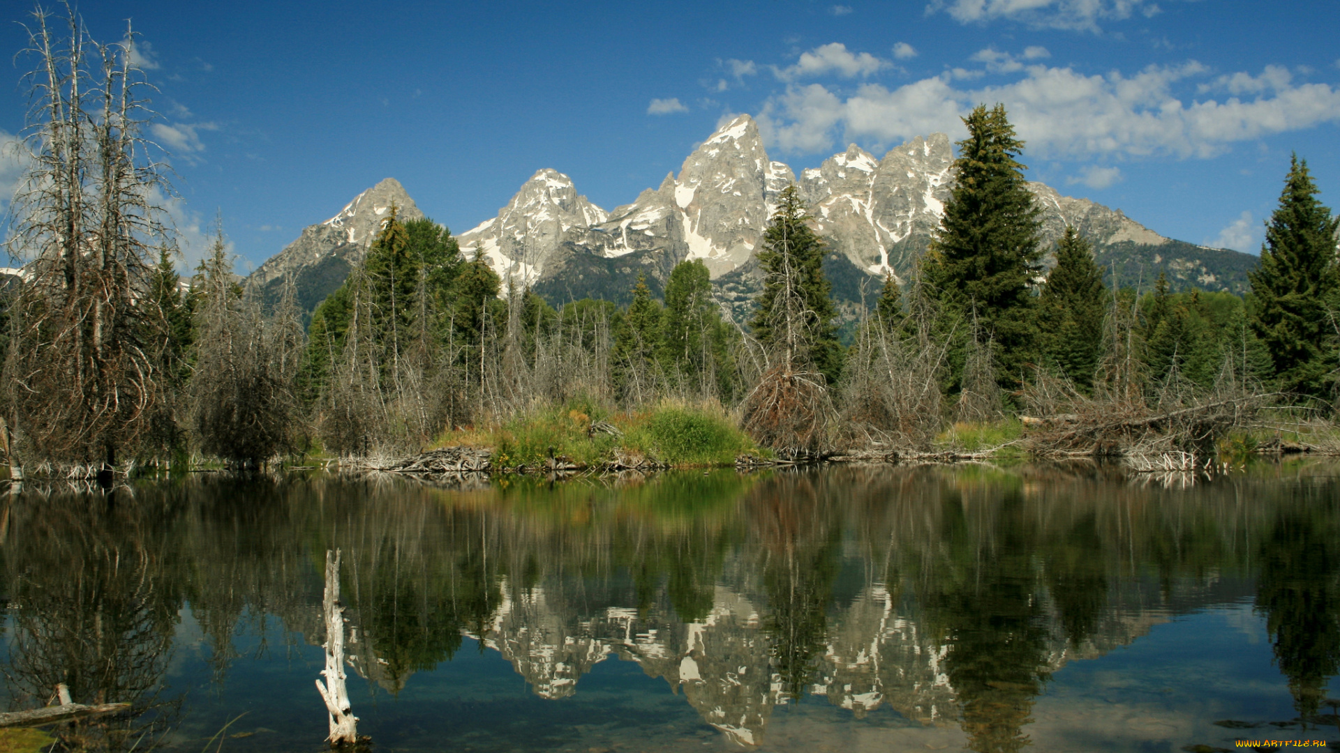 природа, реки, озера, облака, горы, лес, озеро