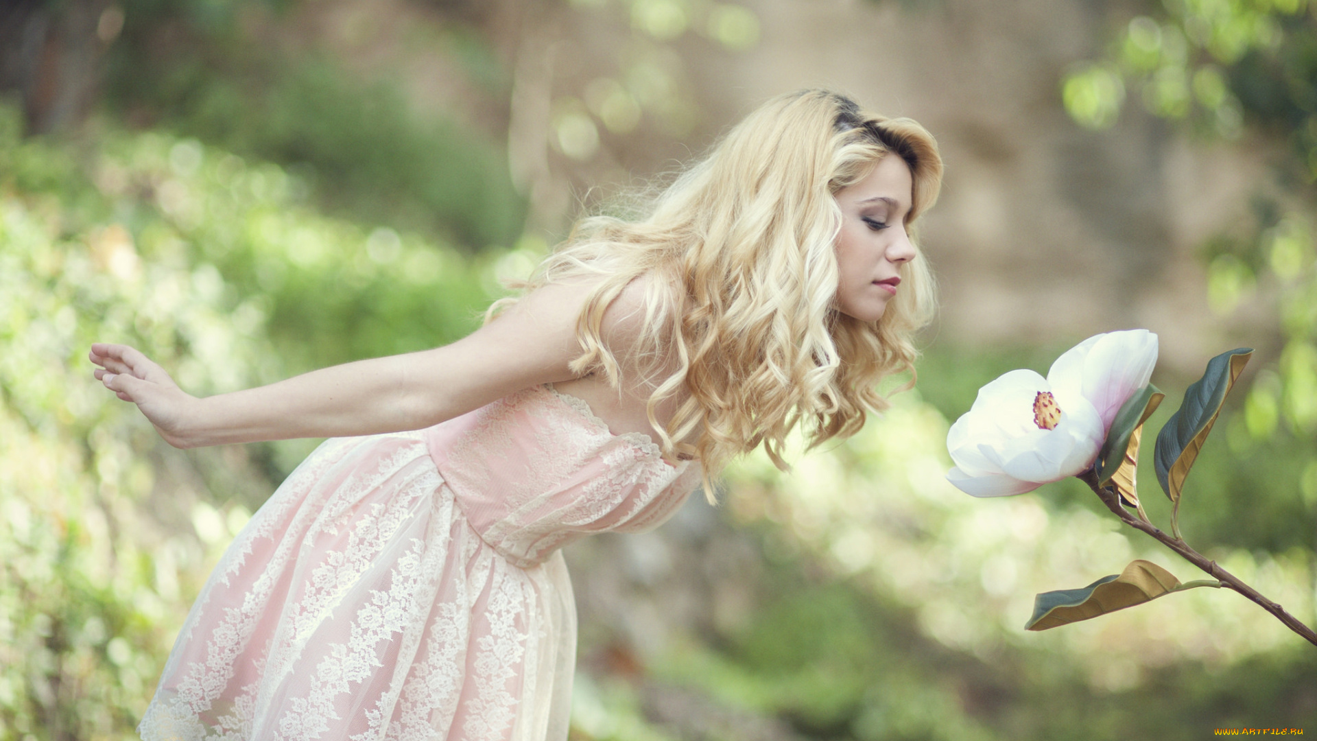 sandra, onofrei, девушки, цветок