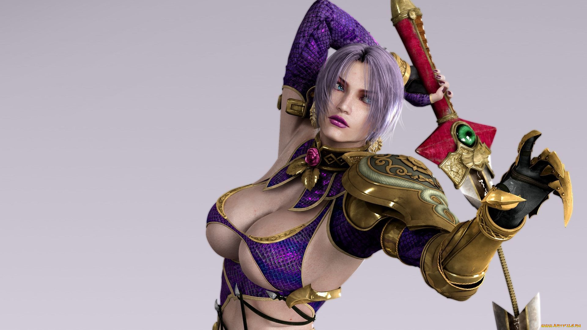 видео, игры, soulcalibur, iv, девушка, меч