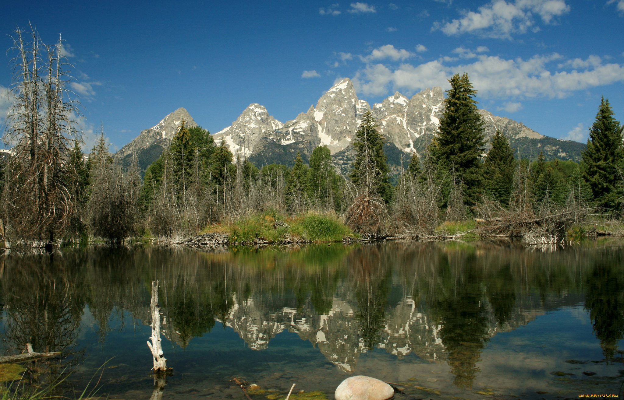 природа, реки, озера, облака, горы, лес, озеро