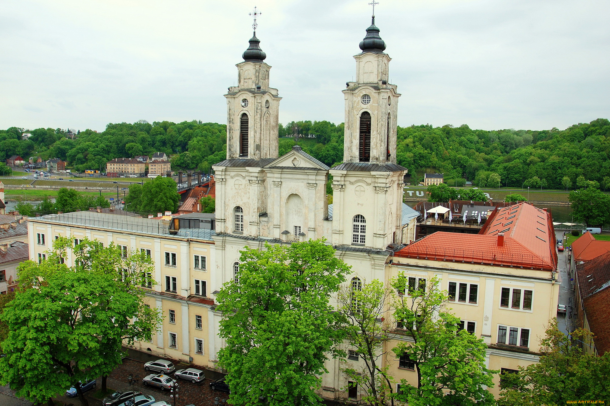 каунас, города, -, здания, , дома, литва, дома