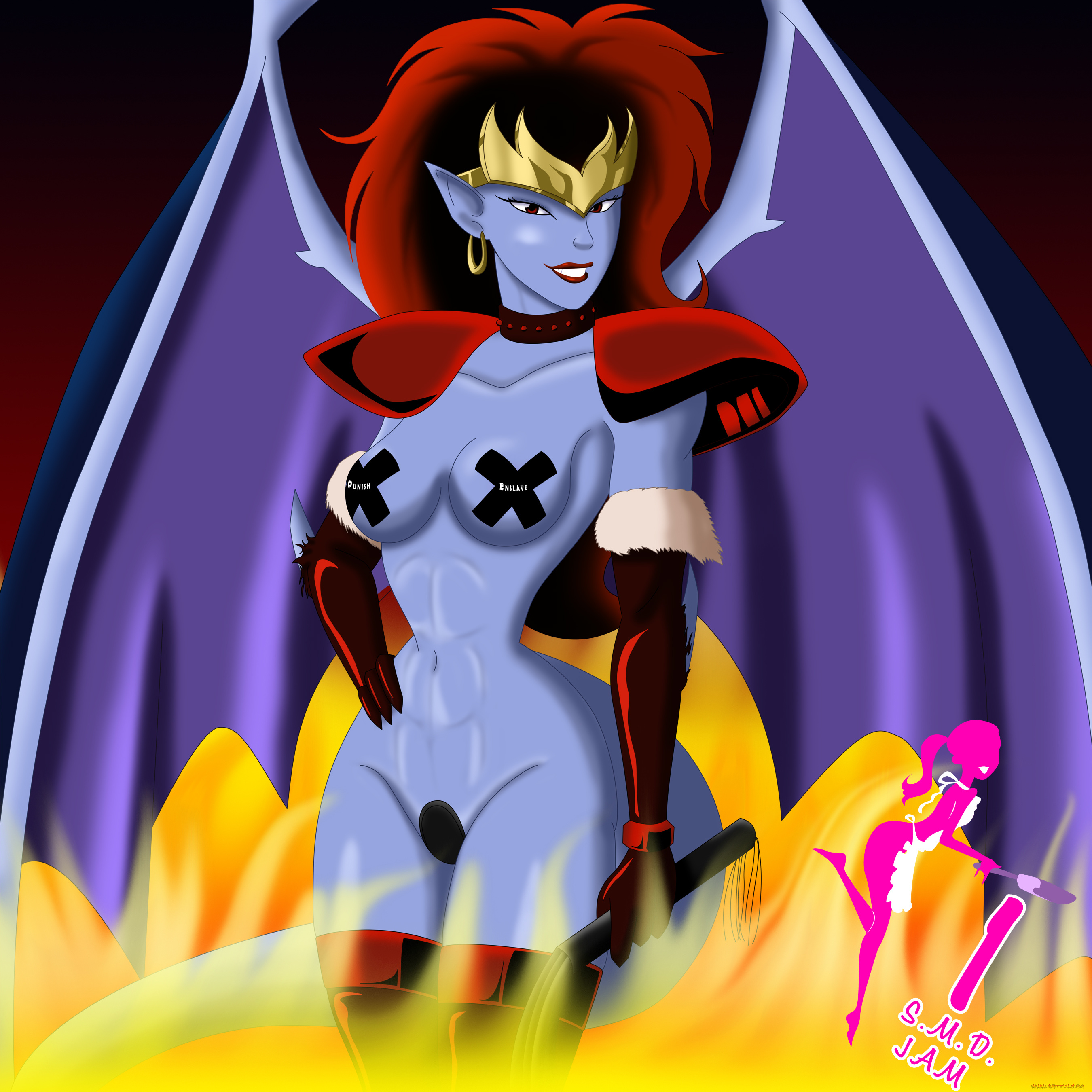 фэнтези, демоны, крылья, взгляд