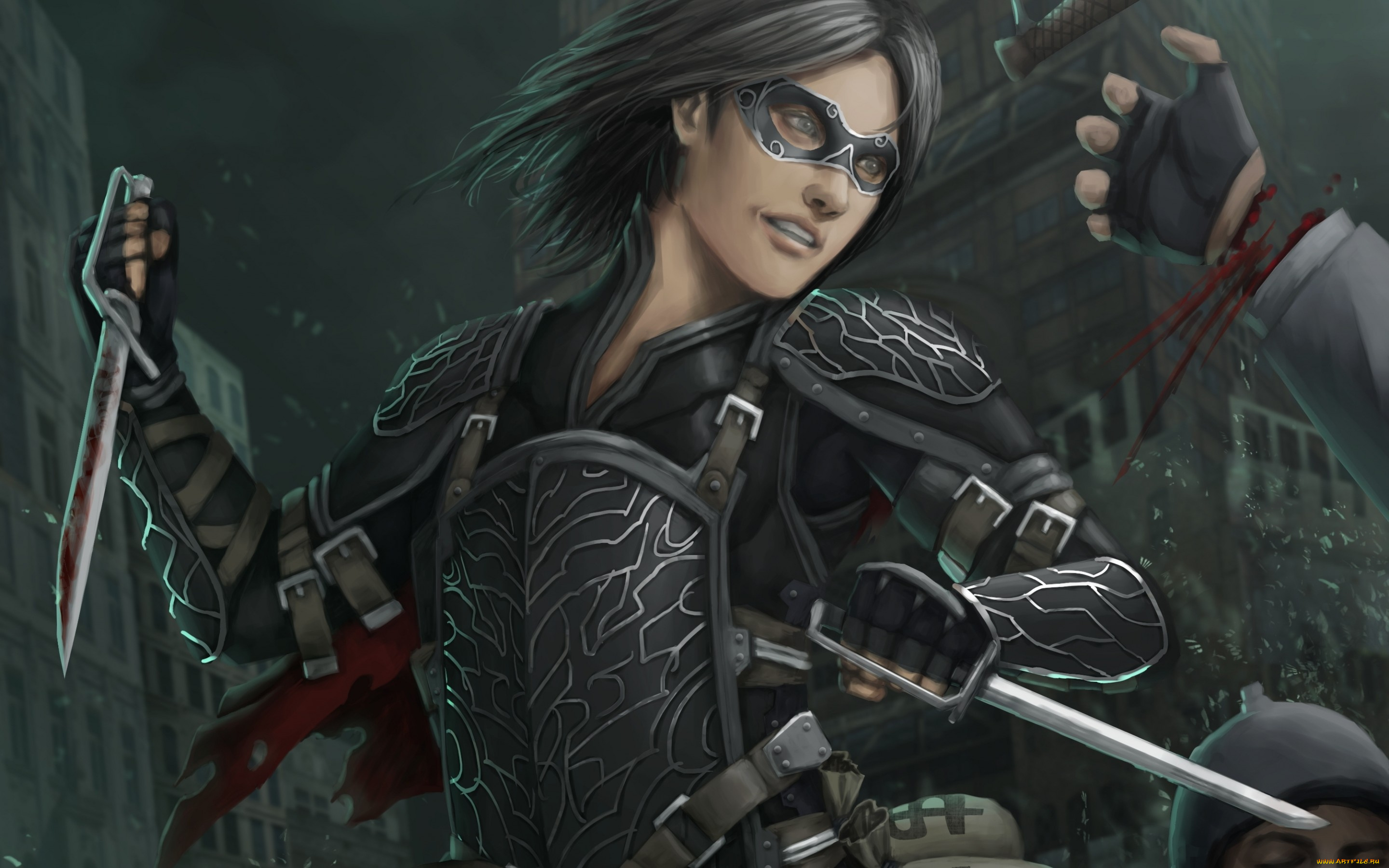 фэнтези, люди, парень, деньги, кинжалы