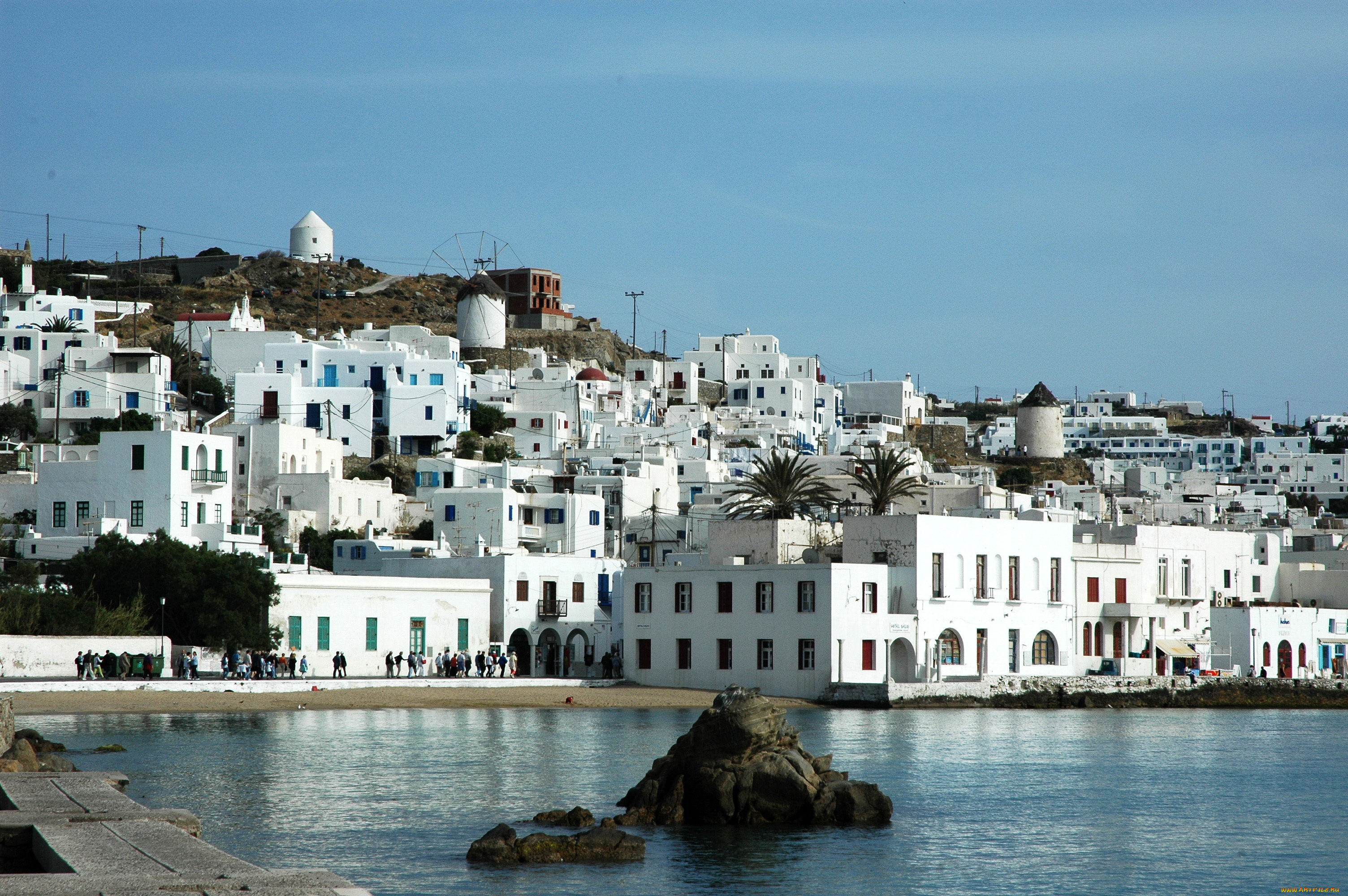 mykonos, , greece, города, -, улицы, , площади, , набережные, дома, greece, море, набережная, побережье