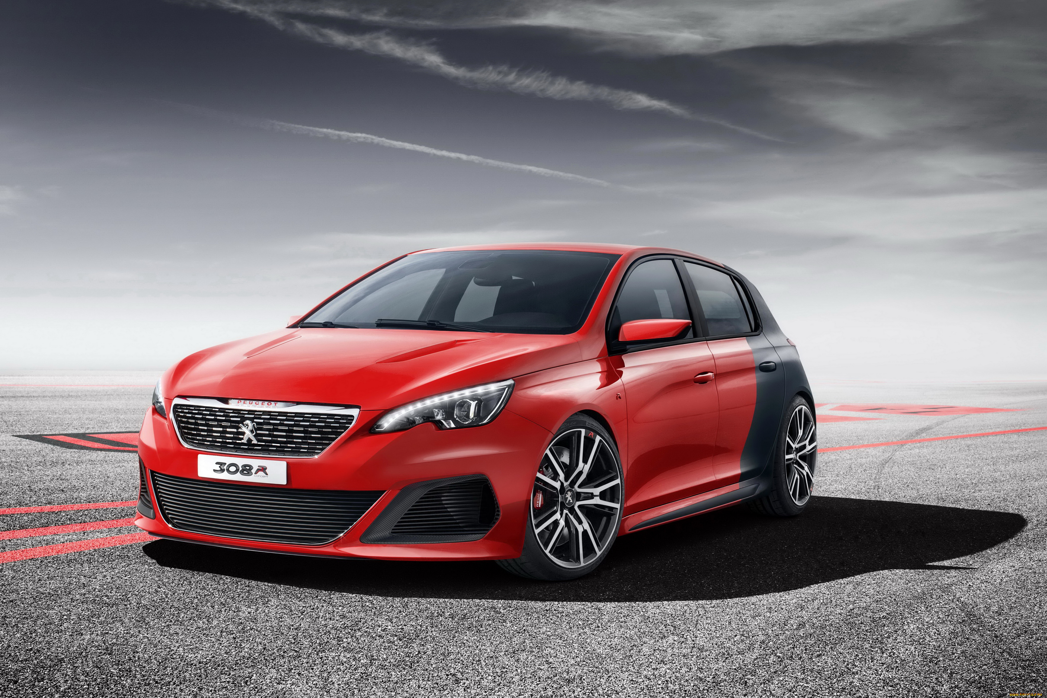 2013, peugeot, 308, r, автомобили, peugeot, тюнинг, красный