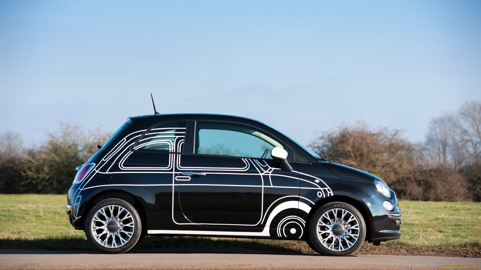 2015, fiat, 500, ron, arad, edition, автомобили, fiat, ron, arad, синий, тюнинг