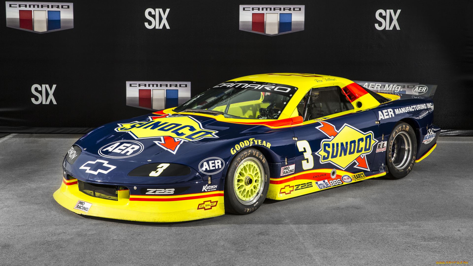 chevrolet, camaro, aer, sunoco, trans-am, race, car, автомобили, camaro