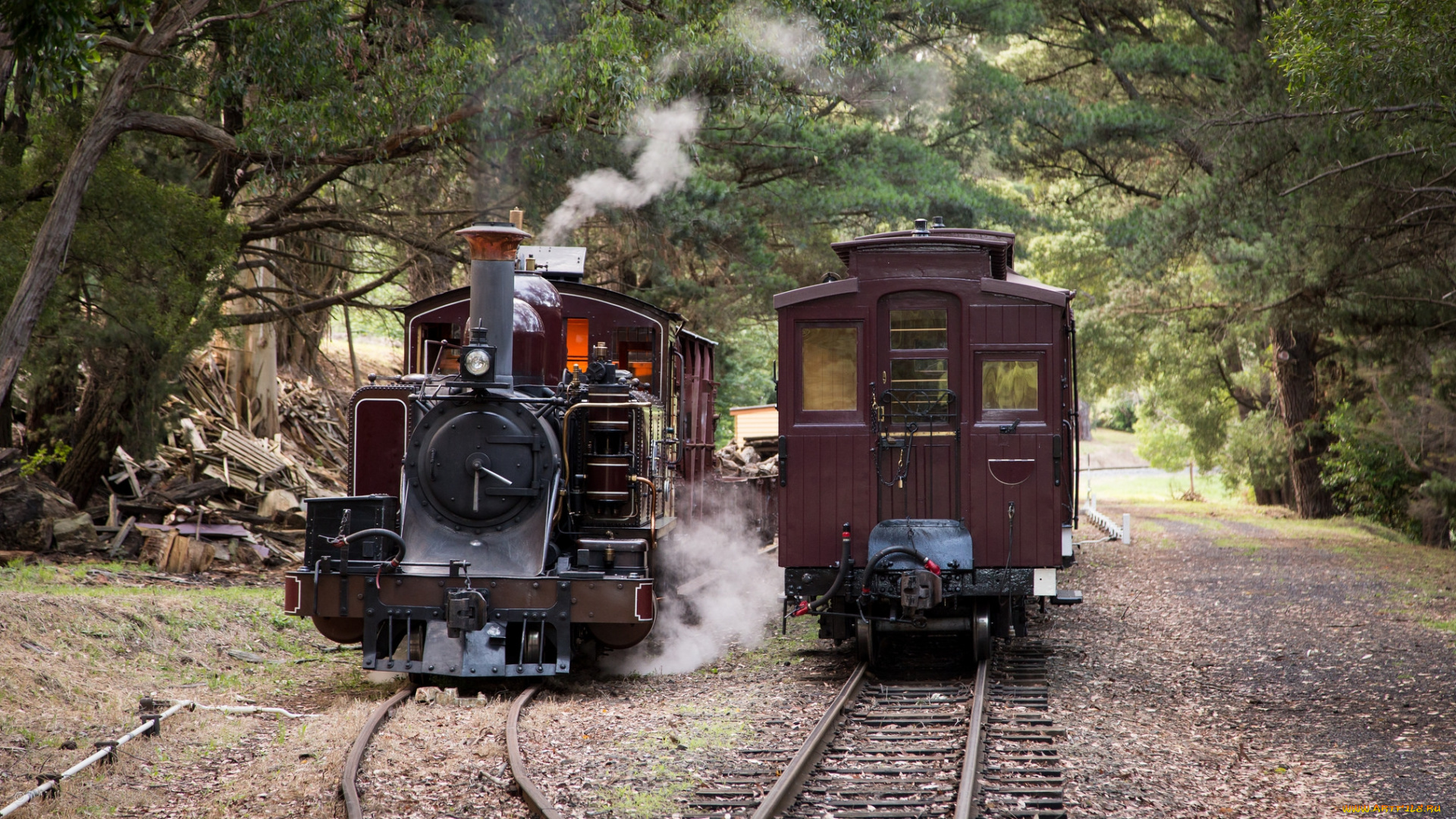 техника, паровозы, паровоз, рельсы, дорога, железная