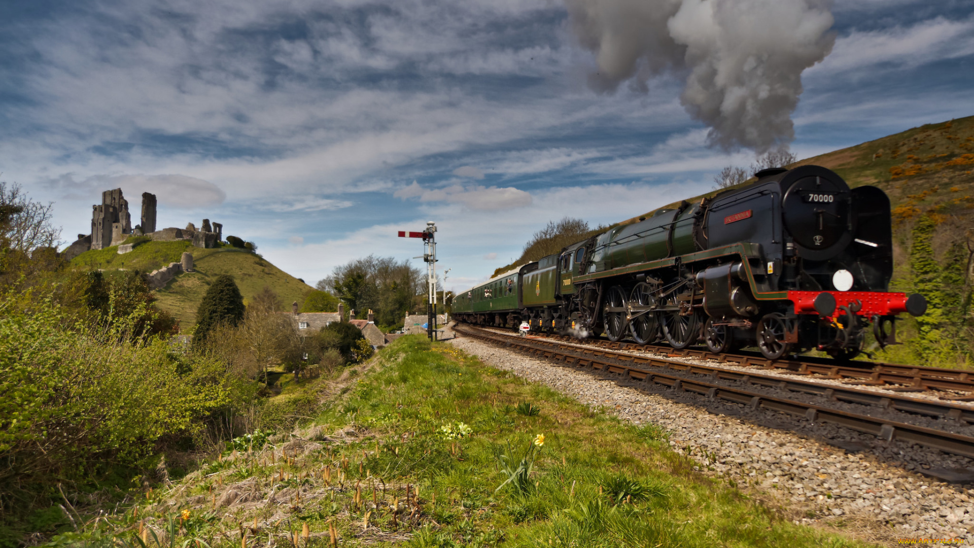техника, паровозы, паровоз, рельсы, дорога, железная