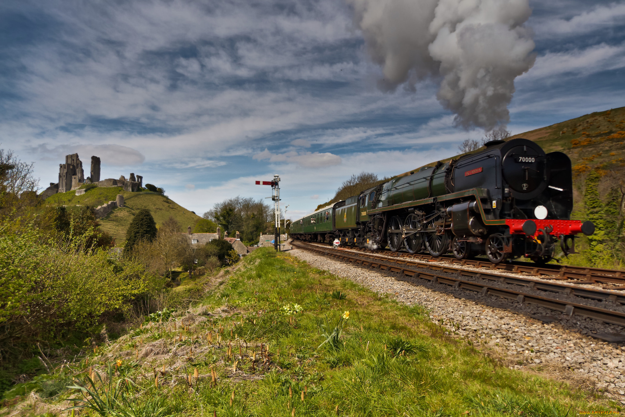 техника, паровозы, паровоз, рельсы, дорога, железная